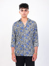 Bhoolbhulaiya hand block printed cotton shirt front view
