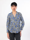 Bhoolbhulaiya hand block printed cotton shirt front view
