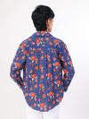 Phool Baag hand block printed cotton shirt back view