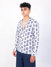 Nazar Battu hand block printed cotton shirt side view