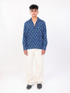 Neelkamal hand block printed cotton shirt front full view