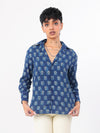Neelkamal hand block printed cotton shirt front view