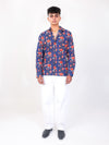Phool Baag hand block printed cotton shirt front full view