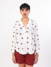 Samudri hand block printed cotton shirt front view